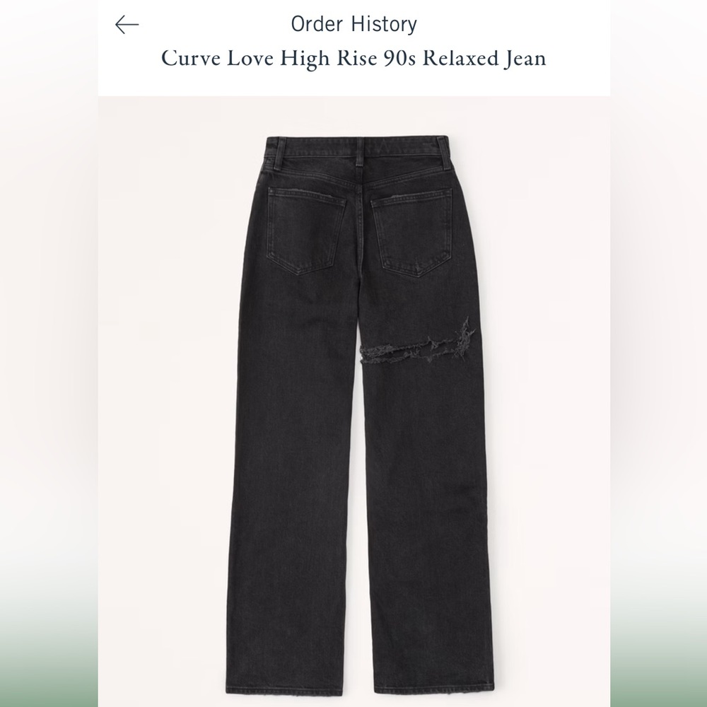 Abercrombie Curve Love 90’s high rise relaxed jeans